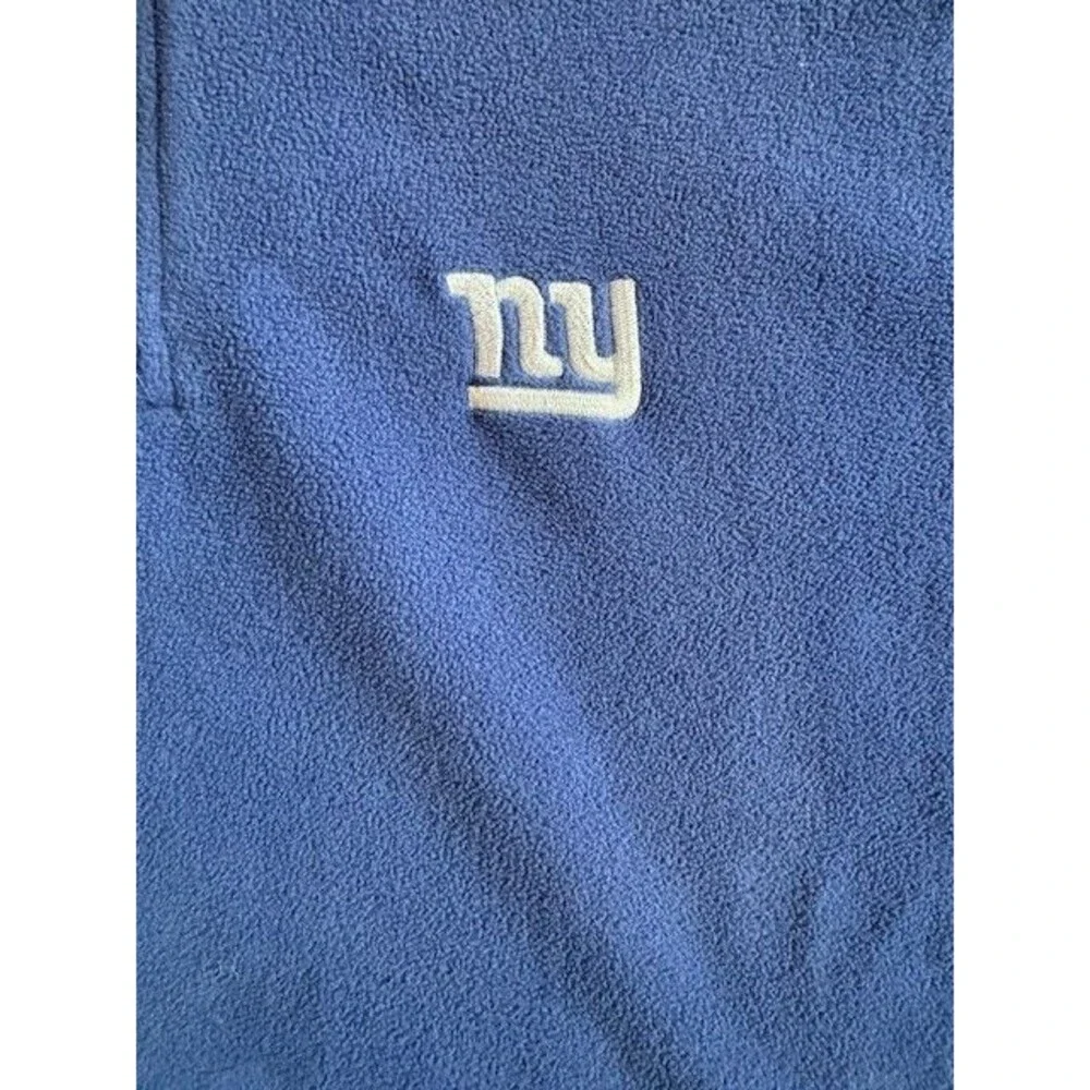 New York Giants 1/4 Zip Fleece Pullover Sweatshirt Shirt NFL Team Apparel XL XXL